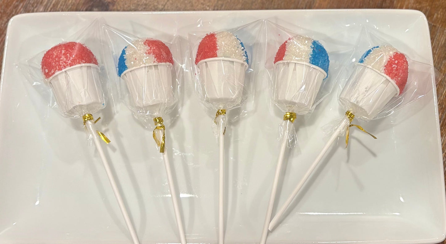 Confetti Snow Cone Cake Pop (6)