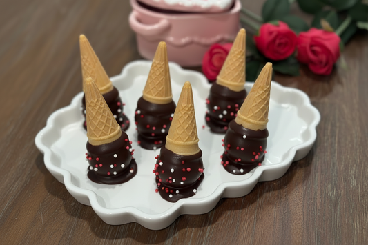 Double Chocolate Cake Cones (6)